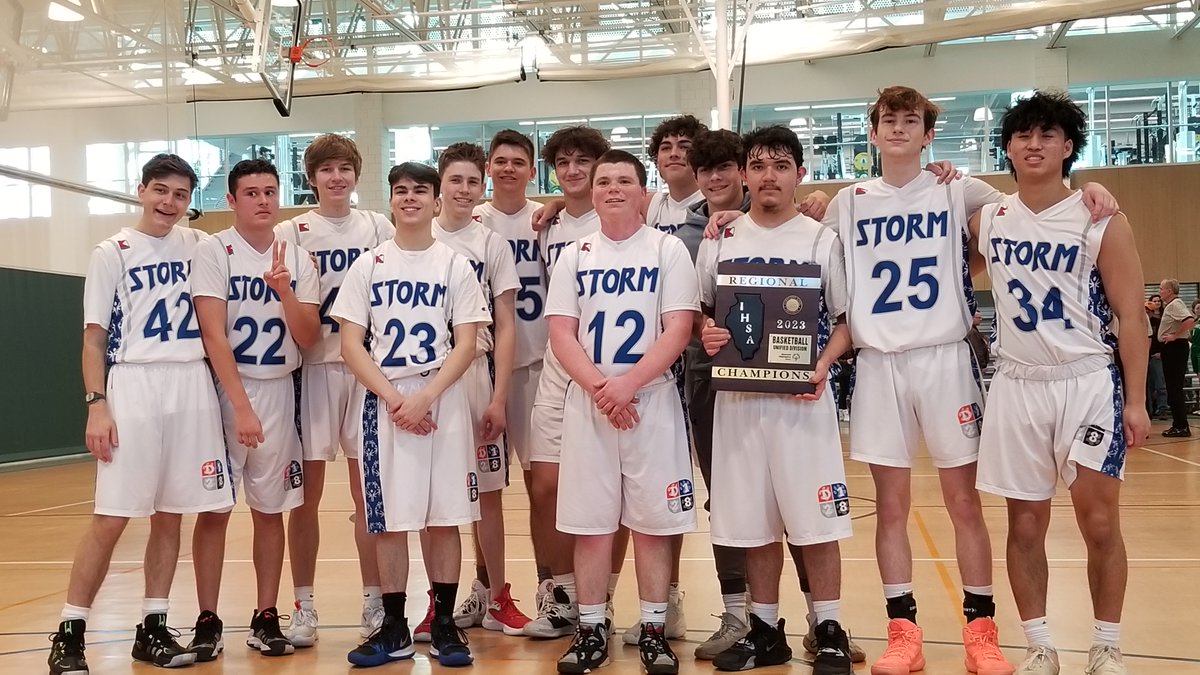 District128's tweet photo. Our #D128DARING Unified Basketball Team is Sectional Champs! Next Up: The Storm at State! @straightoutta20 @VHHSAth @Go_LHS_Wildcats https://t.co/dX5JZYjGQS