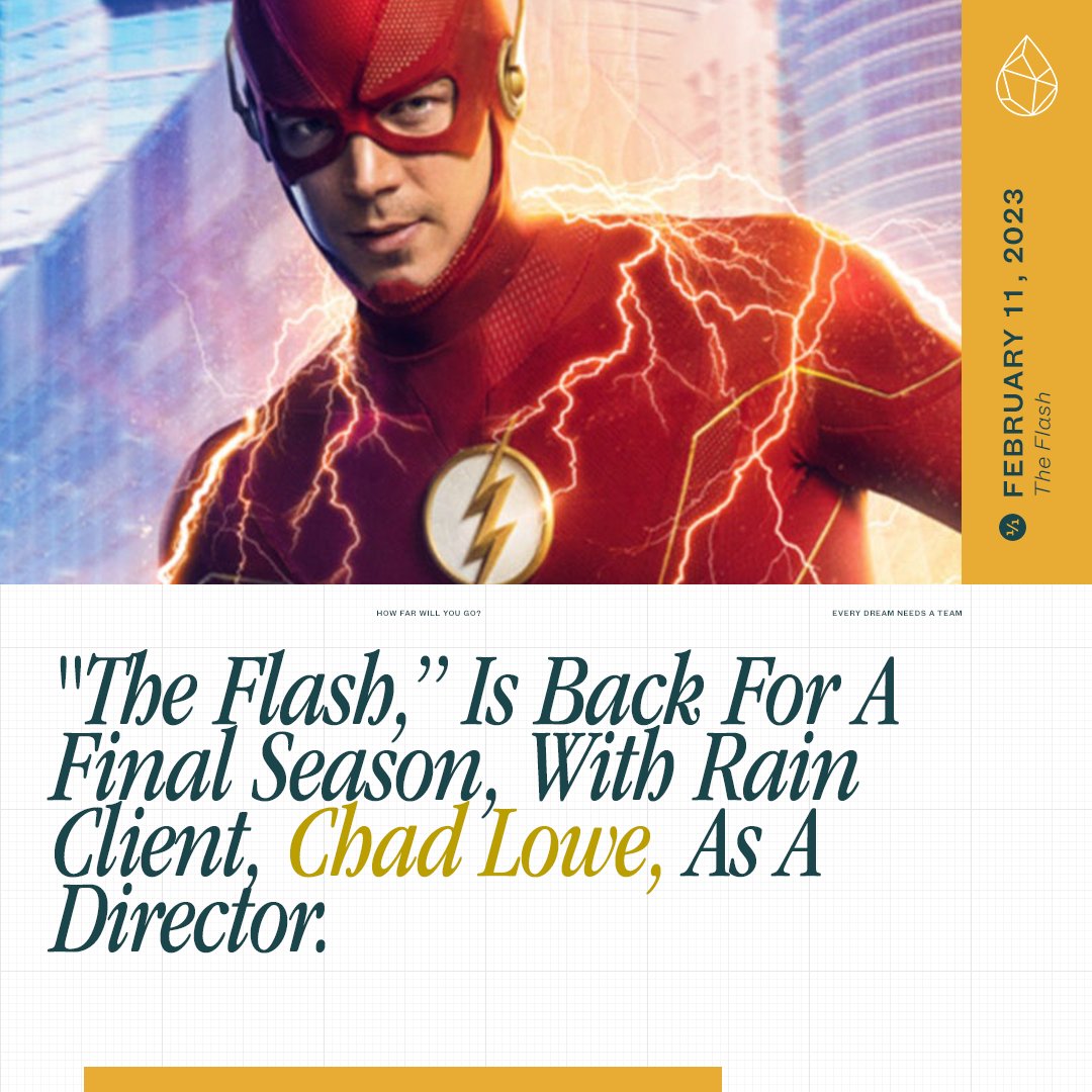 RainManagement's tweet photo. Ready for the last season of The CW's, "The Flash"? We sure aren't ready to say goodbye! Make sure to keep an eye out this season for Rain Client, Chad Lowe, who directed an episode this season!
#theflash #flash #theflashdc #dc #dccomics #comics #dctv #dctelevision #superhero https://t.co/hJ0weQxwyS