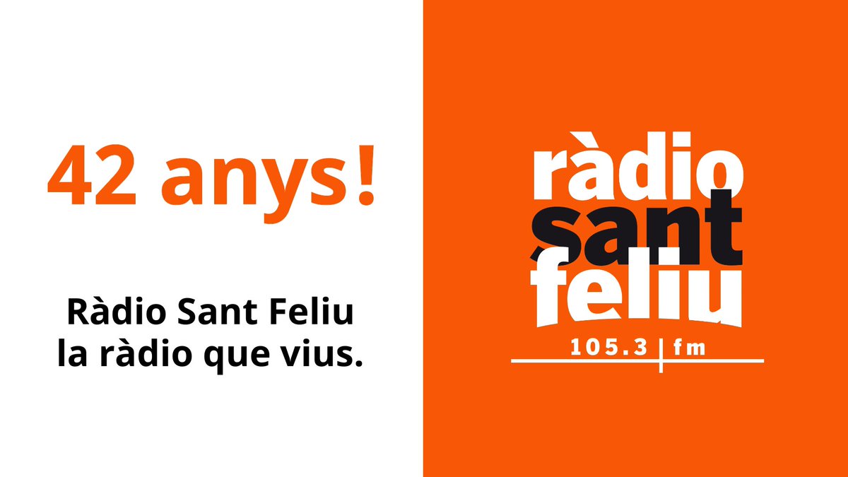 ajsantfeliu's tweet photo. 🎂 El 12 de febrer de 1981 va néixer Ràdio #SantFeliu... Avui fem 42 anys!

🎙️ Saps qui col·labora aquesta temporada? T'ho expliquem en aquest vídeo, on podràs sentir les presentacions de cada programa.

🎥 https://t.co/N9W7oFjTqS

🤗 Gràcies per fer possible #laràdioquevius! https://t.co/soHc5nGnYn