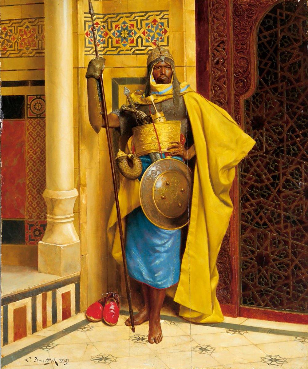 Ludwig Deutsch 'The Nubian Palace Guard' 1884 #Deutsch