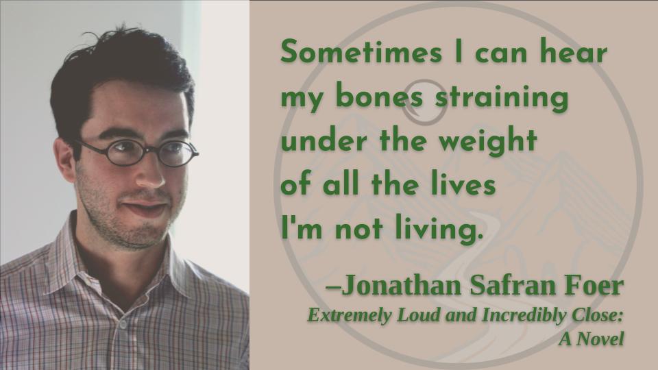 Lord, the physical angst!

Happy birthday, Jonathan Safran Foer!

#jonathansafranfoer #extremelyloudandincrediblyclose