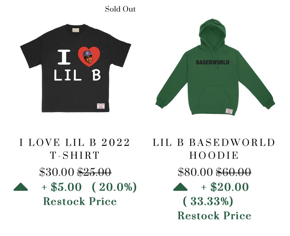 jun3buggy's tweet photo. lil b is the only one in the game doing reverse discounts https://t.co/wyfKYrSsPj