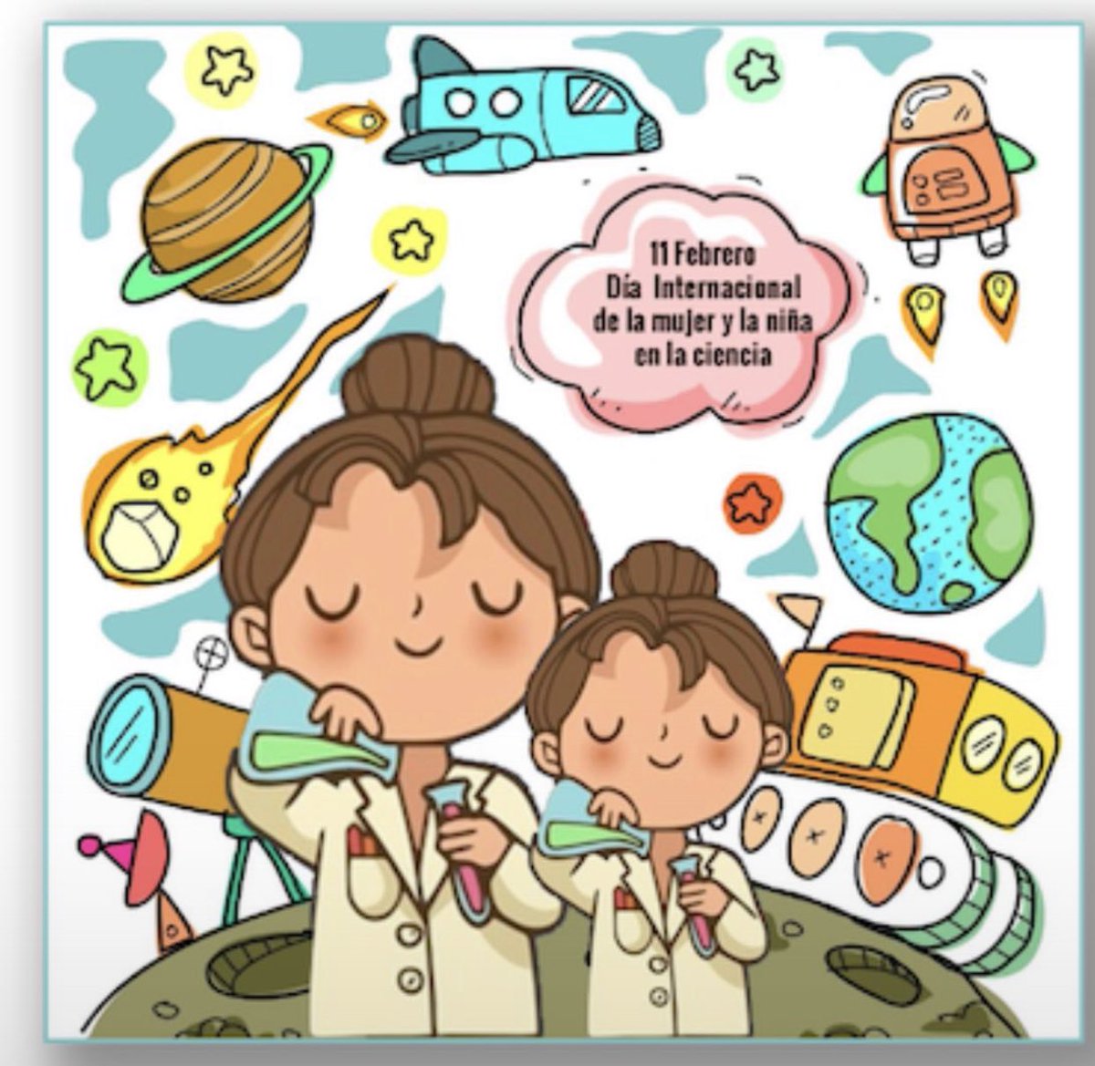 MaruGBarderas's tweet photo. Otro año más, celebremos por todo lo alto el día 11 de febrero. Que todas las niñas crezcan sabiendo que pueden llegar a ser lo que sueñen ser! 💪🏻💪🏻🧪🔬🧬#diamujeryninaenciencia #WomenInScience #sinciencianohayfuturo @ecardioresearch @idiscam @HNParaplejicos @sescamtoledo https://t.co/YzVtNYQ0Sv