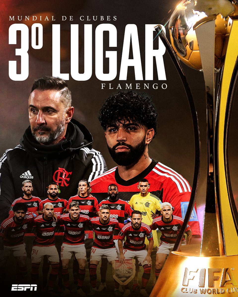 Flamengo fica com o terceiro lugar para o Mundial de Clubes - CONMEBOL