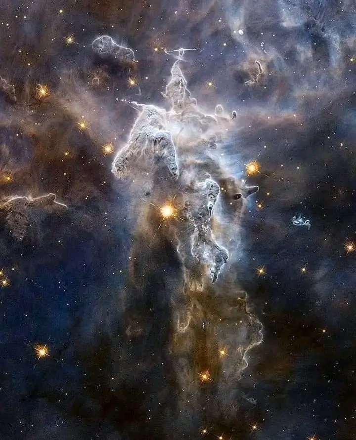 The Carina Nebula, 7500 light-years away. 
📸 NASA