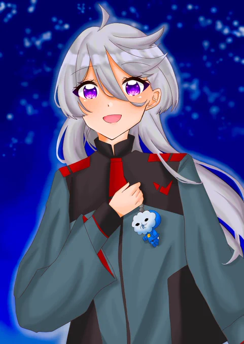 #彩度100にすると超派手これはこれでなんか明るくて好き!!!!!! 