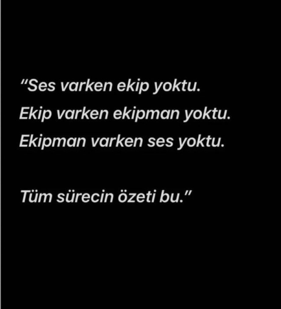 “Tüm sürecin özeti bu..”