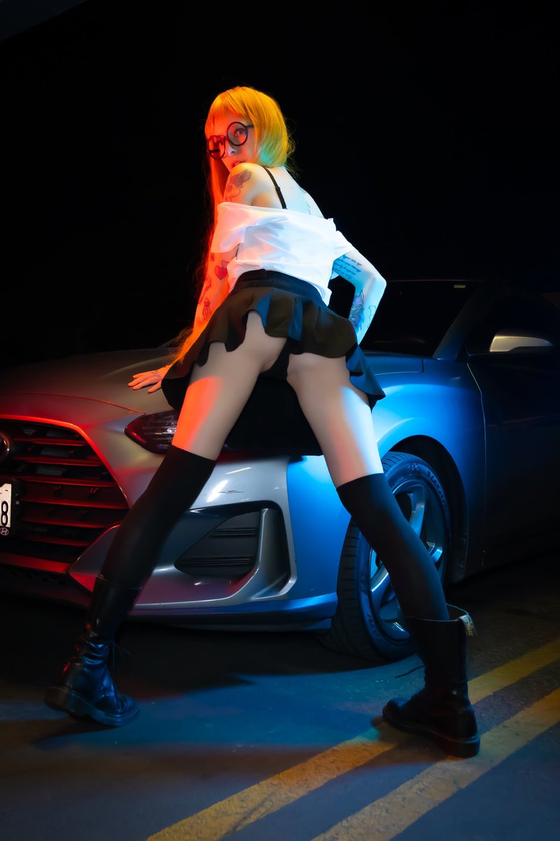 Futaba Sakura wants to take you for a ride ❤️‍🔥 (photo by <a href="/NickNacksPhoto/">Nick_nacks_photo ! CosPhotog</a>) yay persona 5 - i l love this cosplay (and photo) so much!