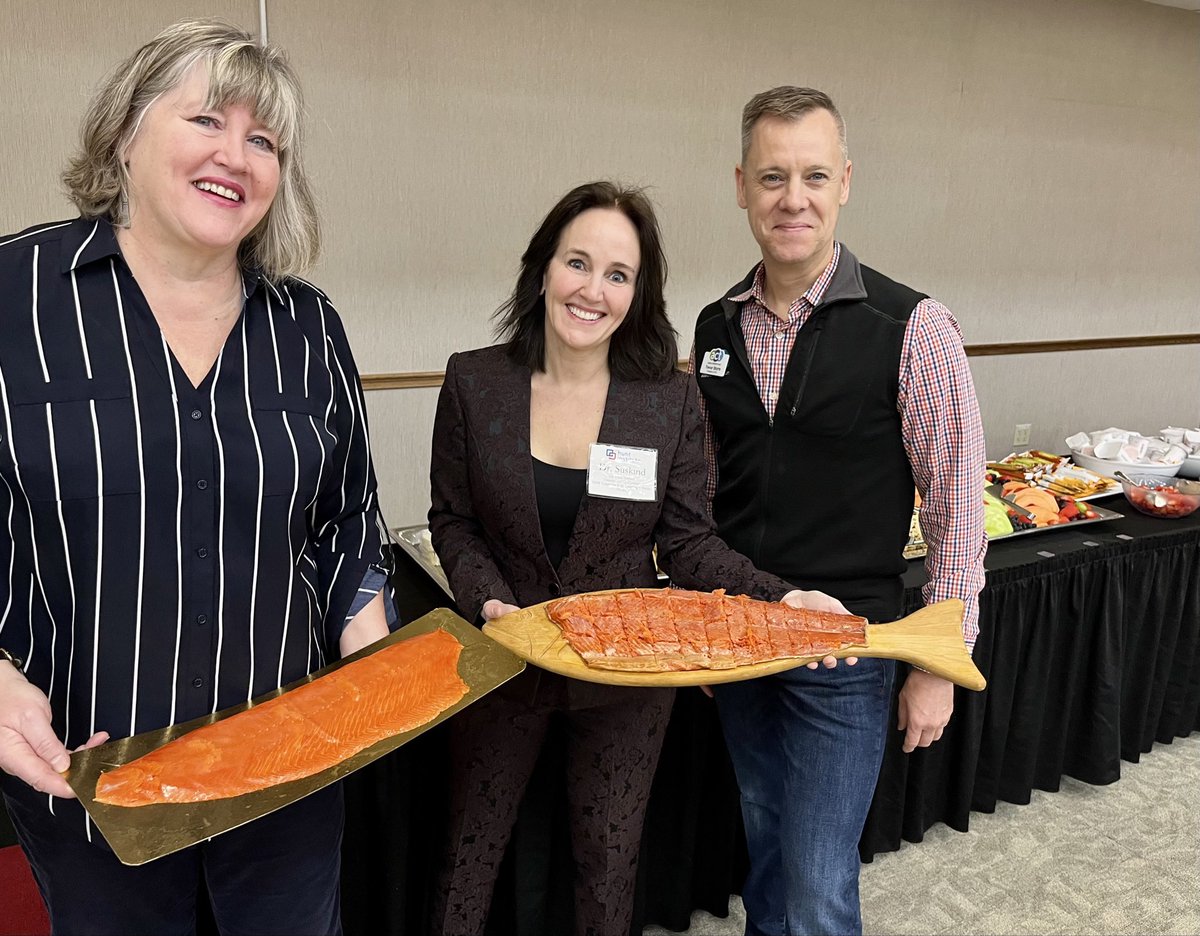 When you deliver a keynote in Juneau, they greet you with salmon! 

Thank you <a href="/RepSaraHannan/">Representative Sara Hannan</a>, who knows from good salmon bc her husband is a fisherman!