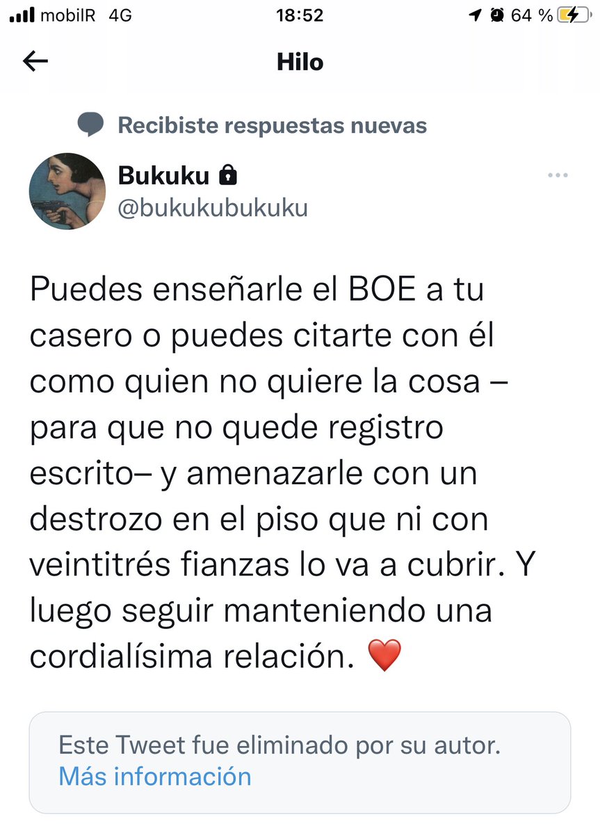 Me gustaría retuitearlo pero no me deja, <a href="/bukukubukuku/">Bukuku</a> menuda recomendación. Eso es delincuencia.