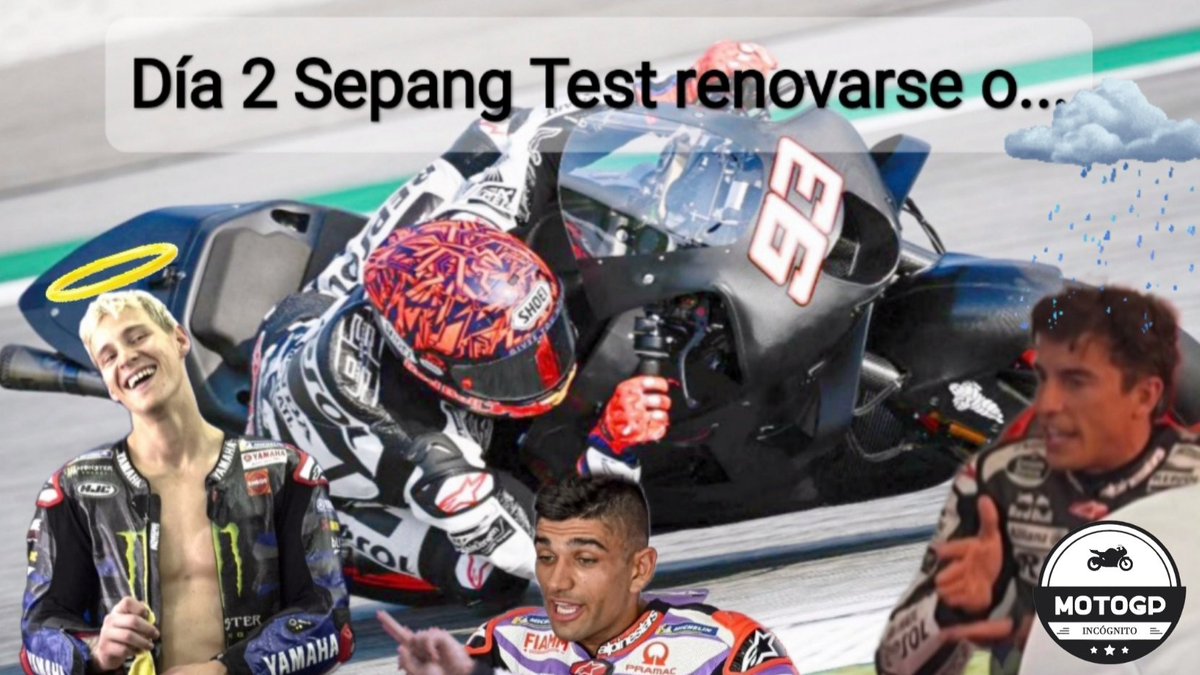 elsantoAMA's tweet photo. ¿Que nos dice el día 2 Sepang Test?
https://t.co/Gk4VeR6i0i
#SepangTest #YouTube #Sepan #HONDA #YAMAHA #DucatiLenovoTeam #Aprilia #KTM #MotoGP #sport #podcast #free https://t.co/dTH9UYMh20