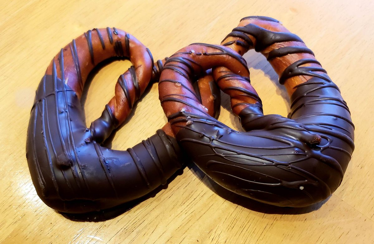 ianwtait's tweet photo. The ONLY treat for your Valentine this year is a genuine, authentic #LacLaHacheBakery chocolate-dipped and drizzled pretzel from @AltmaerkerDeli. Speaking frankly, it's highly unlikely either of them will be around long enough to see the sun rise on February 14.๐ฅฐ๐ https://t.co/sKOww14UMR