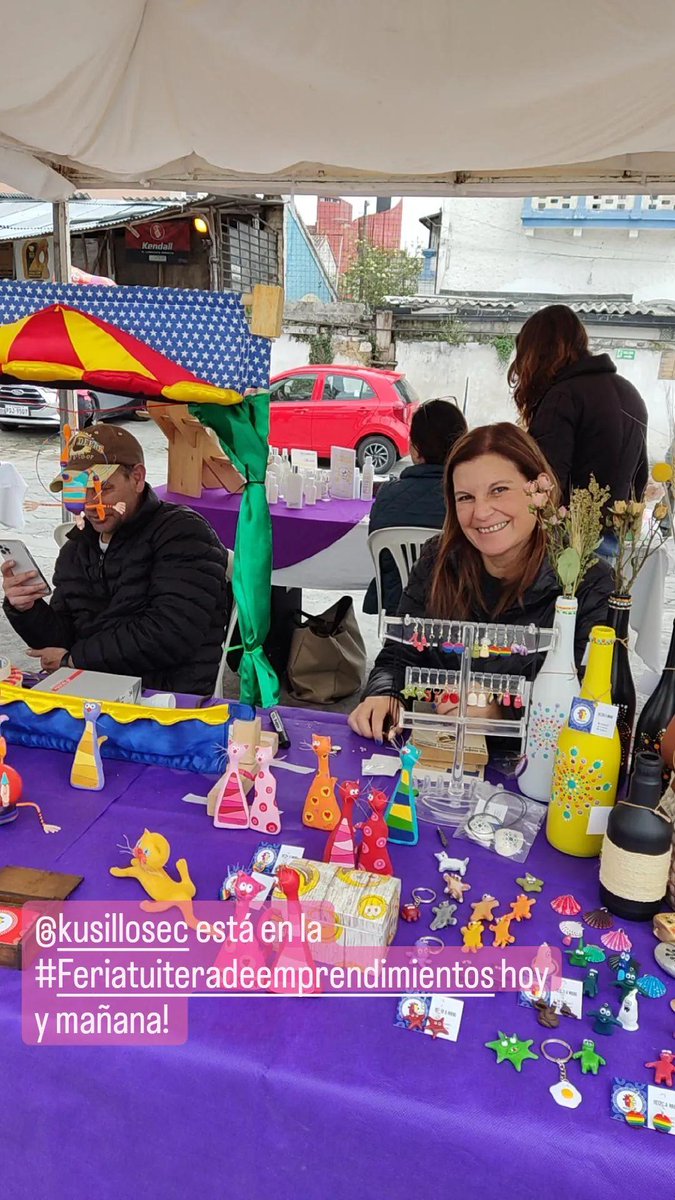 AylluColectivo's tweet photo. Estamos con @kusillos en la #feriatuiteradeemprendimientos en la Diego de Almagro entre Santa María y La Pinta https://t.co/h2p5pebWox