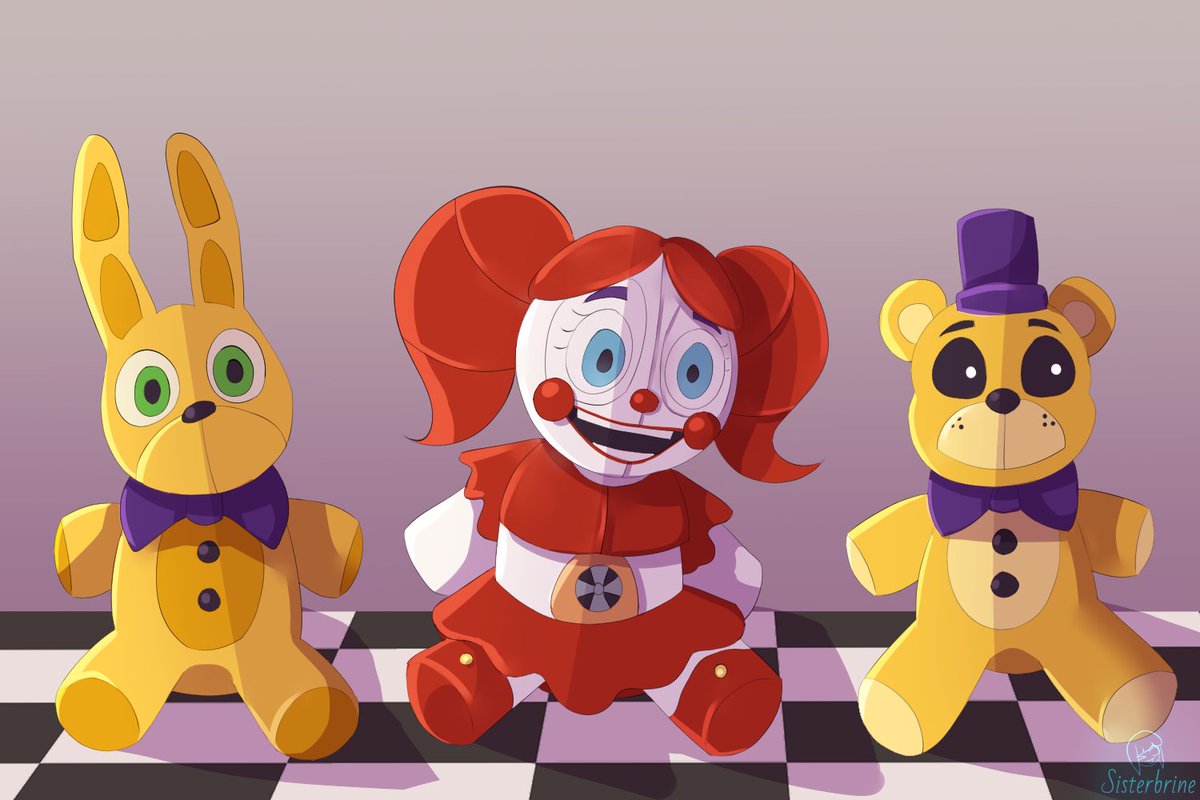 Sisterbrine's tweet photo. I'm not very good at drawing plushies so I wanted to practice :)

#fnaf #fnaffanart https://t.co/TOW4AerSFf