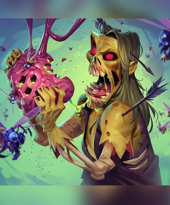 Recent work for Hearthstone, ZOMBEES! 