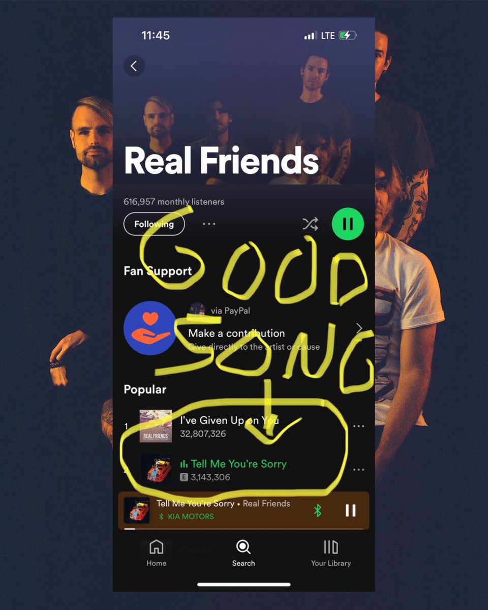 Happy one year anniversary to our song ‘TELL ME YOU’RE SORRY.’ RT this if it rocks your ass off. Thank you.