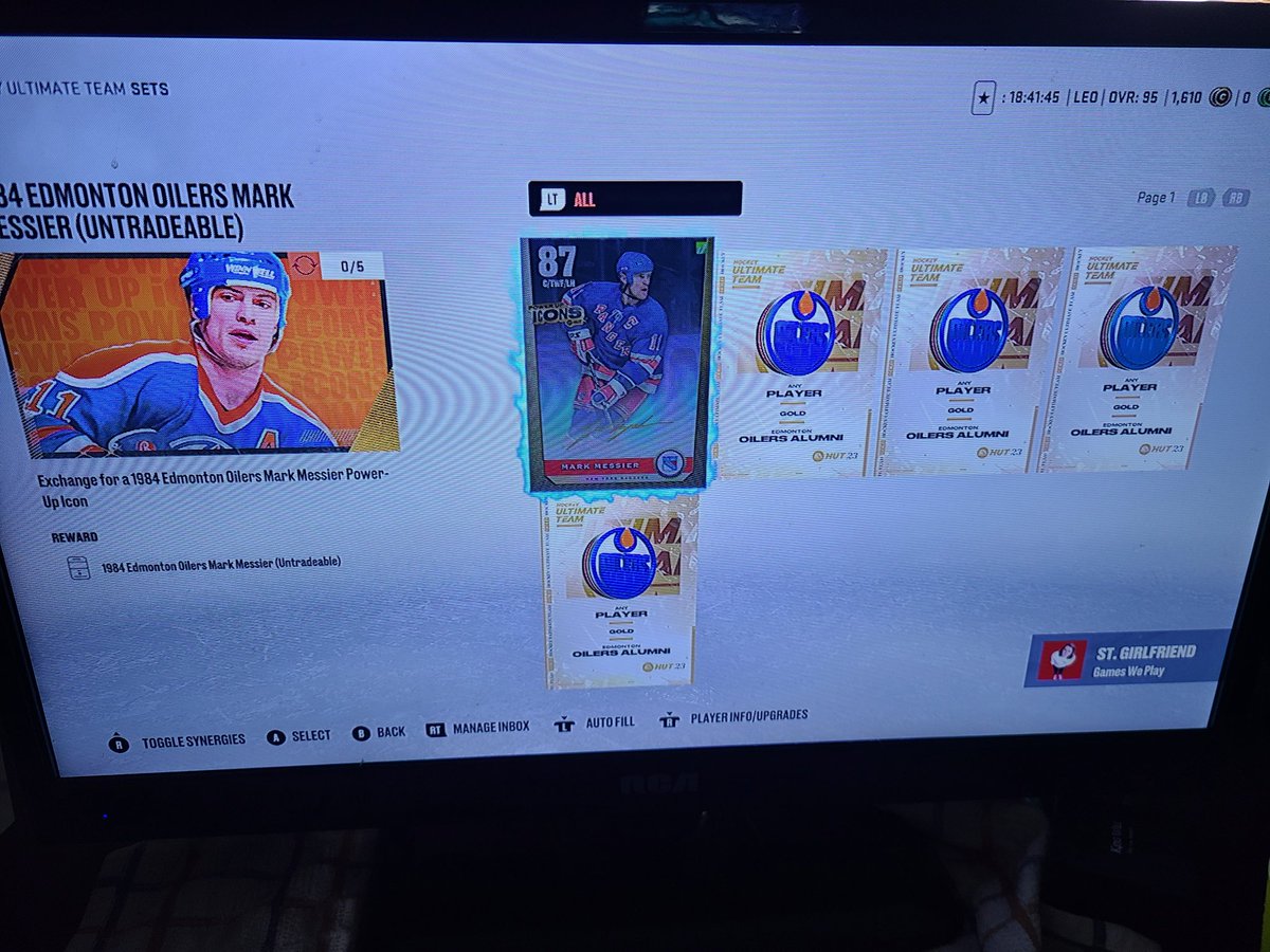 lennyboy87's tweet image. If I trade in my Rangers Mark Messier for the Oilers Mess will I be able to use the Oilers Mess to later trade into the Gretzky set ?