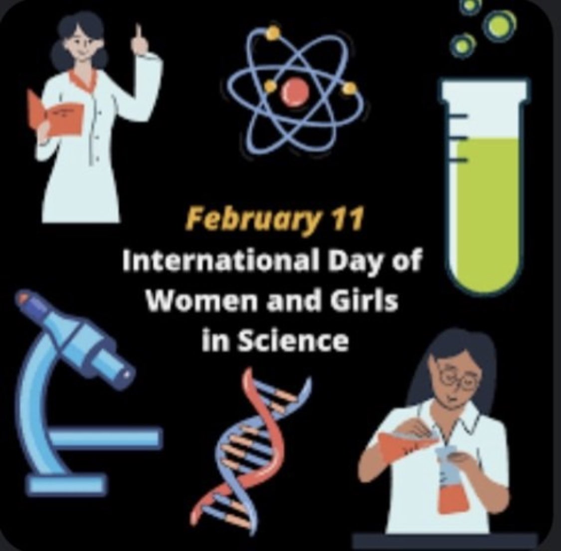 VSLanziotti's tweet photo. Happy #WomenInScienceDay!
Hoping for #equity #GenderEquity and #respect 🙏🏻👊🏻

#PedsICU #WomenInMedicine #WomenInCriticalCare 

@WIMSummit @IWICC_org @WomenAs1 @WomenICM @UN_Women @in_stemm @DeannaMarie208 @SapnaKmd @yoncabulutmd @mommimaya @ongsoomay @JennaMillerKC @acweyand https://t.co/ZJVrcNLyfb