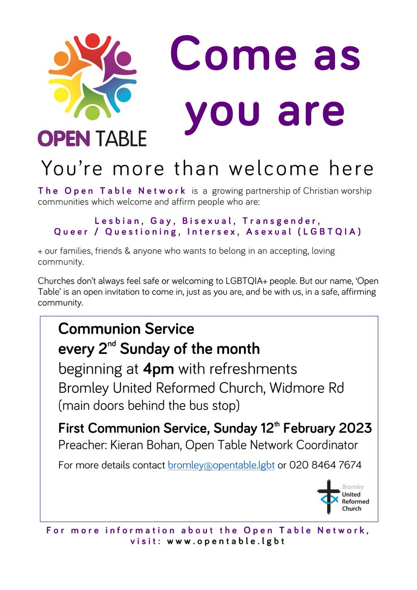 If you're near Bromley tomorrow you might like to join in with the newest Open Table community in Greater London.