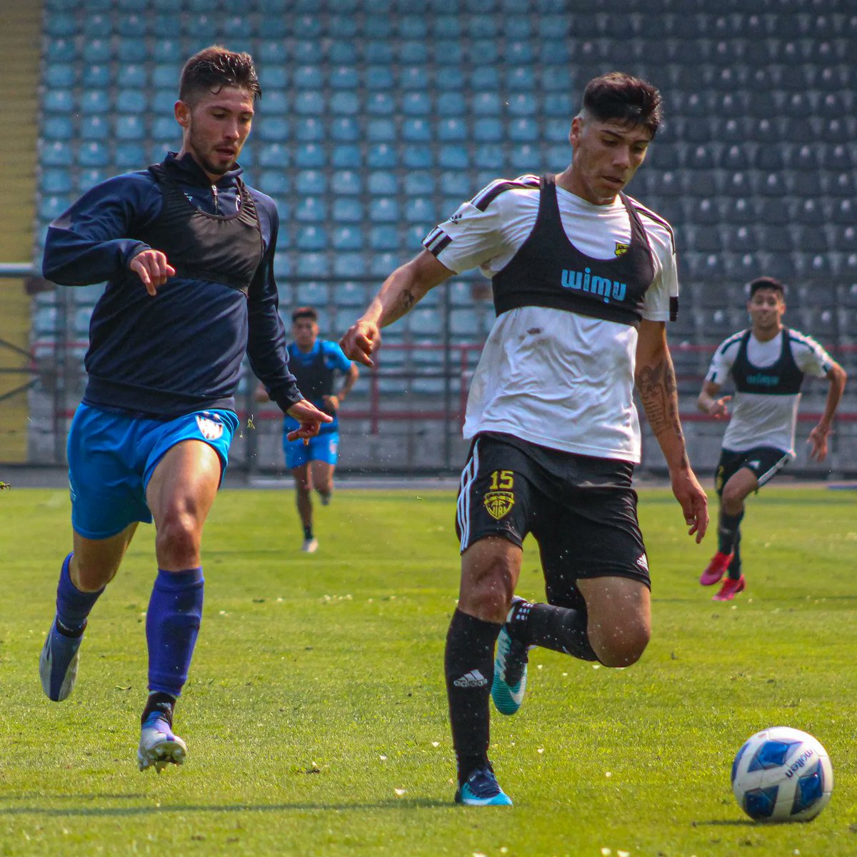 Imágenes de la práctica en conjunto de esta mañana ante <a href="/Huachipato/">Huachipato FC</a> ⚽️

¡Seguimos preparándonos con todo!💪🏼

#SomosHistoria 🚂