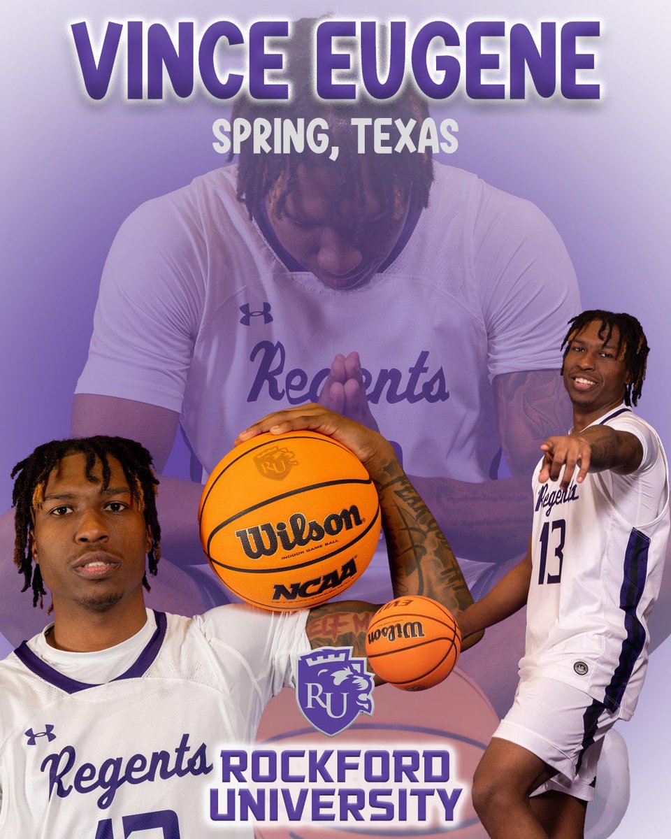RockfordUMBB's tweet photo. Vince is that spark of energy on the floor that every team needs. His athleticism is unmatched and his scoring has been huge for us. Through everything, he has put his best foot forward. 

Thank you for adding to our program! 💜

#13 Vince Eugene https://t.co/ctq2J1KJhs