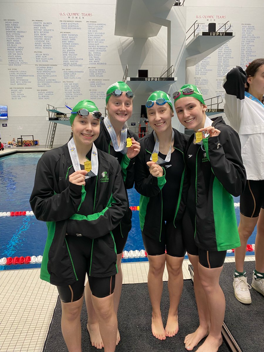 cminutemen's tweet photo. Congrats to our 200 Medley Relay Team of Ella Lantz, Bella Sponseller, Sophia Stutsman, and Mya Ernsberger - eighth place at state finals! https://t.co/xtP21mE6Oy