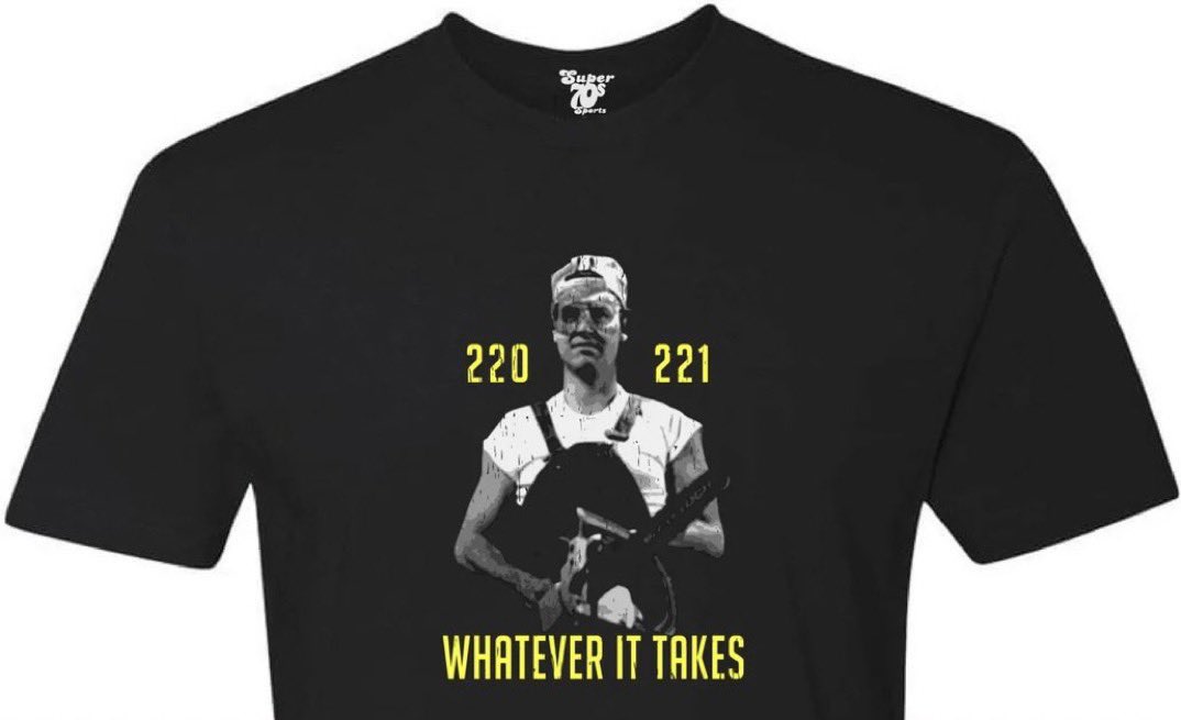 Super70sSports's tweet image. “Let me show you what I’m doing. I’m taking advantage of some of the time off to add a whole new wing on here. I’m gonna rip these walls out and, of course, rewire it.”

“You gonna make it all 220?”

“Yeah, 220, 221, whatever it takes.”

👉 super70ssportsstore.com/products/whate…