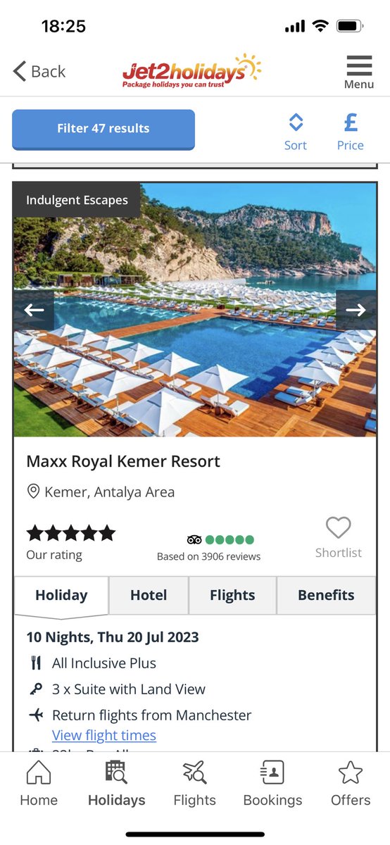 Hev_75's tweet photo. @jet2tweets looking at holidays for the summer for the family .. 10 nights in Turkey over £56k … seriously Jet 2? Loads more on sale for over £20k and £30k … bonkers !!! https://t.co/b71IX8NpS7