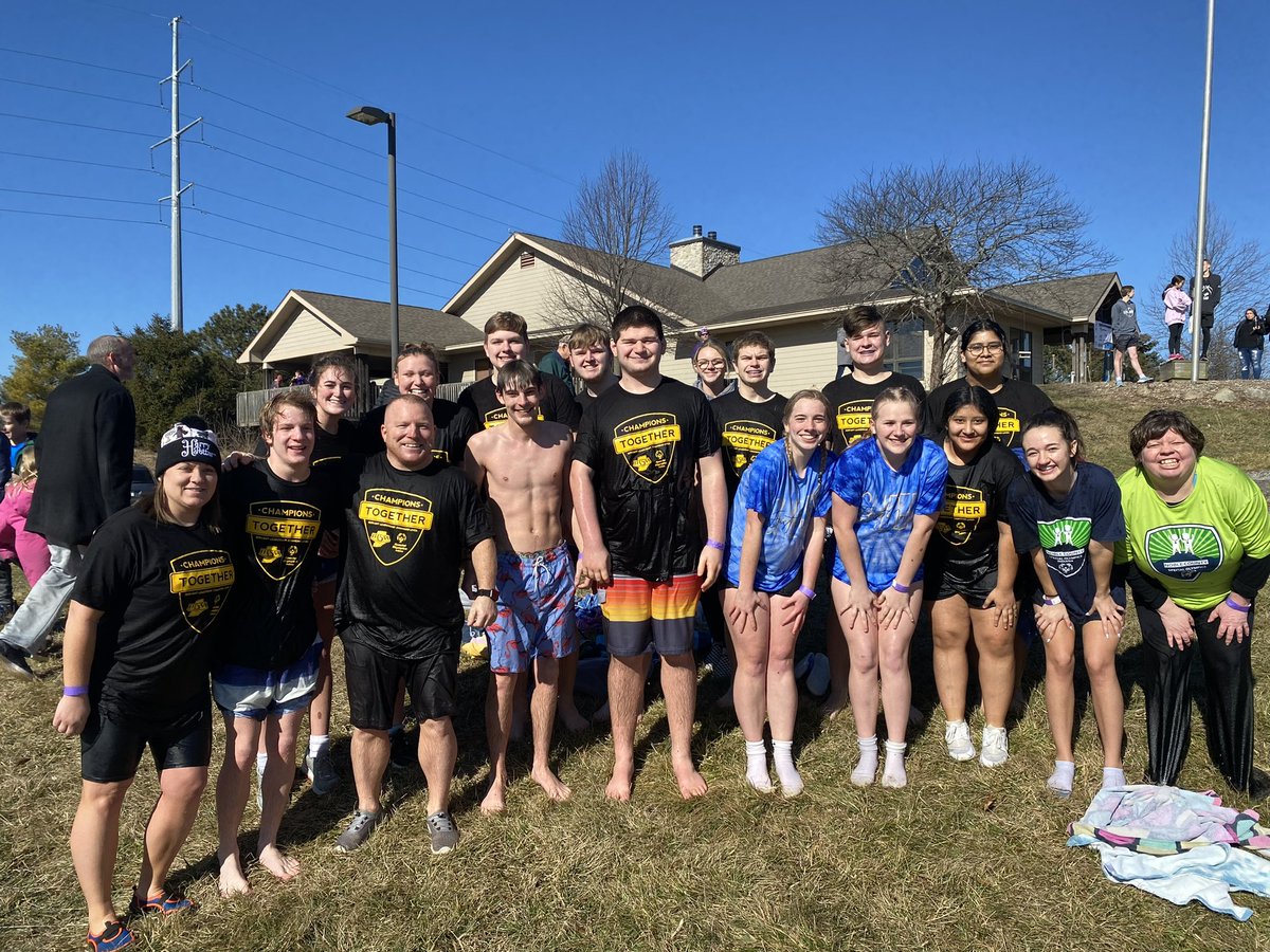 RyanPepple's tweet photo. 2023 Polar Plunge!!!! Thank you all for supporting Unified Knights and Special Olympics Indiana. We raised $2772!! @ChampsTogether @SOIndiana https://t.co/Dn64CCnpmR