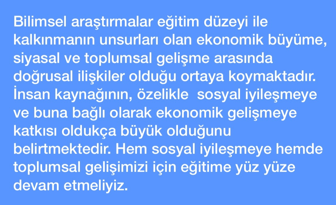 Eğitim her kademede yüz yüze olmadır.  #deprem #eğitim