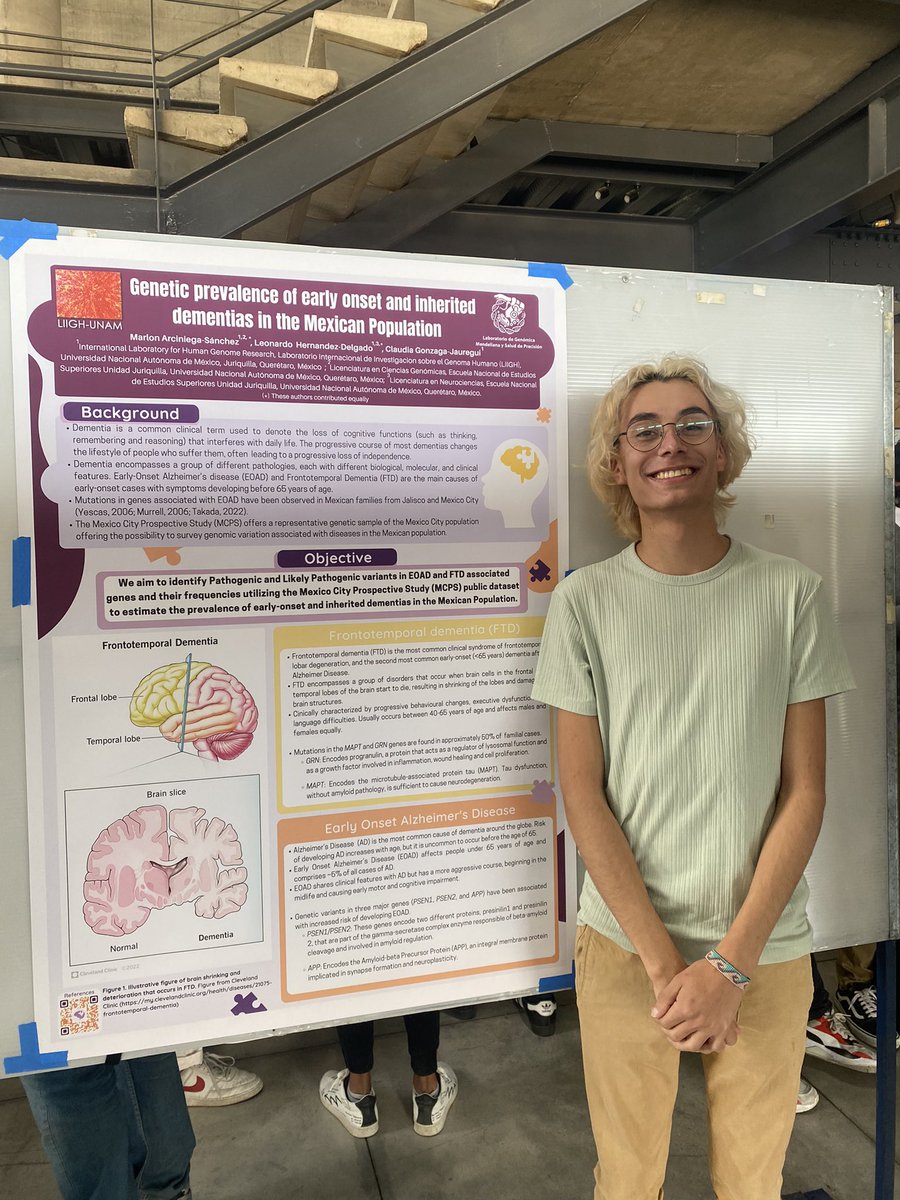 I’m really happy to have presented my first poster at #DiasAcademicosLIIGH, I was really nervous and excited at the same time.
Thank you to my PI @cgonzagaj to trust and guide young students and also to my lab team for being such incredible persons❤️🧬