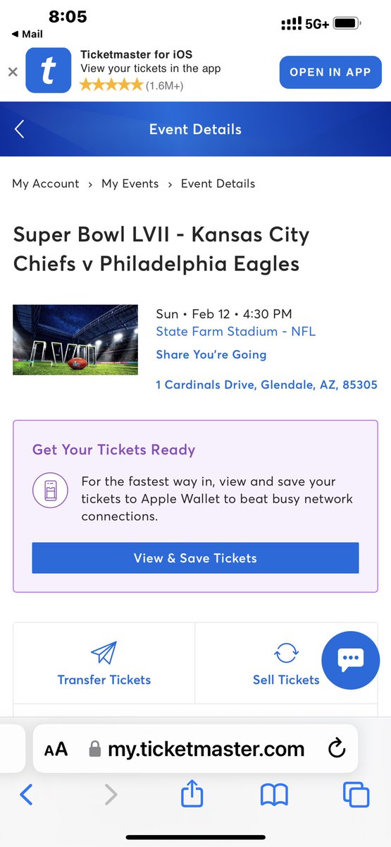 DDemison's tweet photo. Hello Arizona and Hello Super Bowl!!! We are in here!!! #FlyEaglesFly     💚🦅💚 @NavonteMontay https://t.co/8HpMiYvQYT