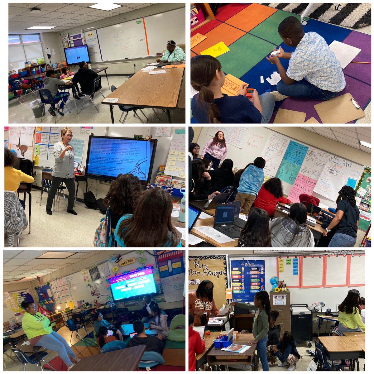 LAshley2016's tweet photo. Students read about the history of the Hershey Kiss, Idiom fun, and the importance of using RACE to support their answers. Shout out to all of the teachers and staff for making today a day of learning.#SaturdaySchoolFun @GrayES_AISD https://t.co/e3Ip2ZKUCj