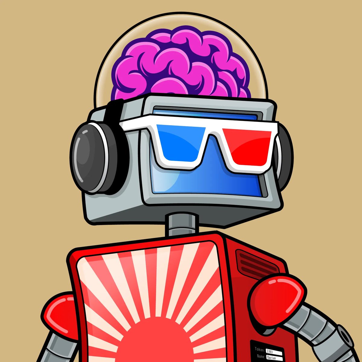 Sky_00216's tweet photo. Had to snipe this dope looking 3D off the floor 🤖🧠🎯@thedrunkrobots #DrunkRobots https://t.co/CBQqmf32i0