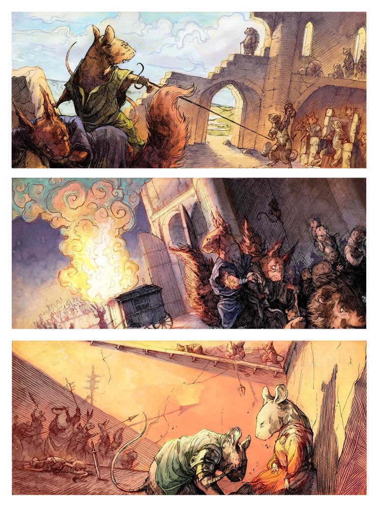 Here are some of my older pieces inspired by Martin the Warrior, from as far back as 2006/07. Every several years I get the itch and come back to revisit it all 