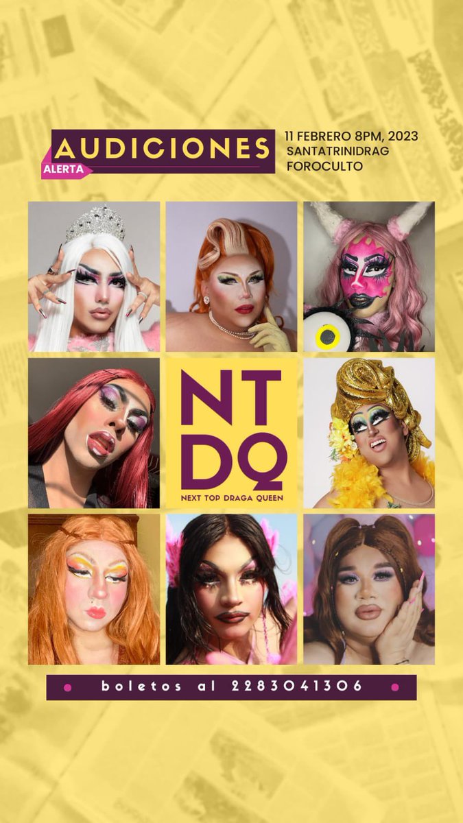 DragsNoti's tweet photo. El día de hoy se llevarán a cabo las audiciones en vivo para @NextTopDragaQ en su tercera temporada en la ciudad de Xalapa Ver. Mucha suerte a todas.

Y que gane la …. A no, ese es otro show 🤣

Mucho éxito @jairo_xavier y cuentas con todo nuestro apoyo.☺️☺️ https://t.co/OyoEGeeHA9