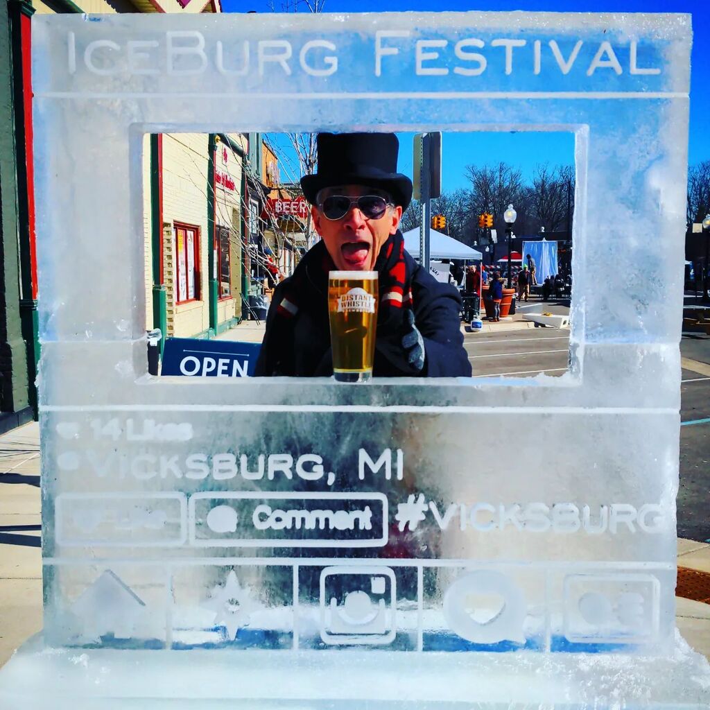 DistantWhistle's tweet photo. Come check out the magic of downtown Vicksburg for the IceBurg Festival today! Get a Social District beverage and enjoy the day!

#distantwhistlebrew #iceburgfestival #vicksburgmi https://t.co/9O3DRr69Qv https://t.co/9YeHnQj7zS