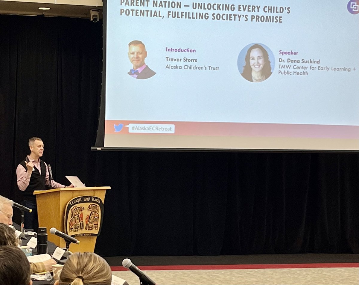 “Children represent 30 percent of our population and 100 percent of our future.”

—@AKChildrenTrust president and CEO Trevor Storrs at todays <a href="/Hunt_Institute/">The Hunt Institute</a> Early Childhood Retreat 

👏👏👏👏👏👏

#AlaskaECRetreat