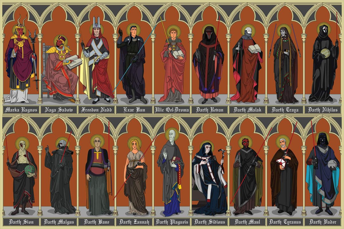 DarthTragedy's tweet photo. The Dark Lords of the Sith #DarkSideofTheForce #SithLords https://t.co/YJOL2oA88e