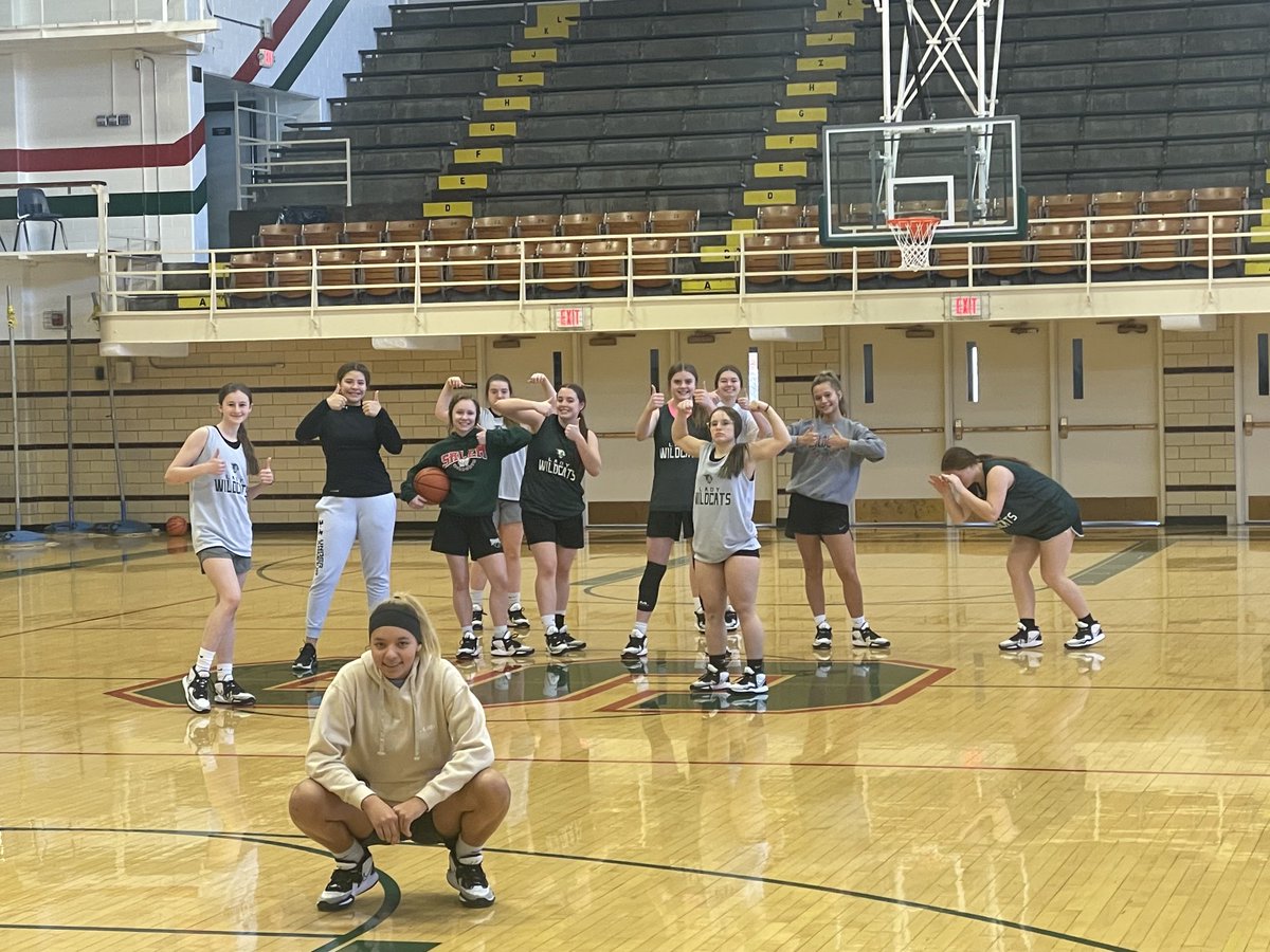 BballWildcat's tweet photo. ❤️🏀💚 A group of energetic, excited, and enthusiastic Lady Wildcats ready to roll out to Marshall for the start of their Postseason! https://t.co/Ls9tNn4bdc