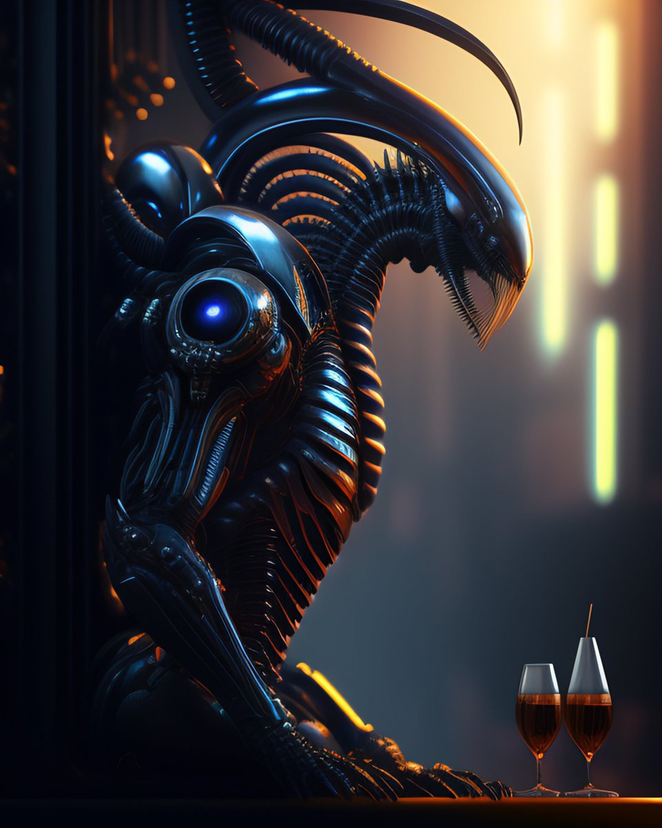 devprkass's tweet image. Cybernetics xenomurph character 😈 🔥
#NFTs #aiartcommunity 
#aiartwork #aiartdailytheme #digitalart #artistsoninstagram #artist #blender3d #artwork #digitalart #digitaldrawing #dragon  #illustration