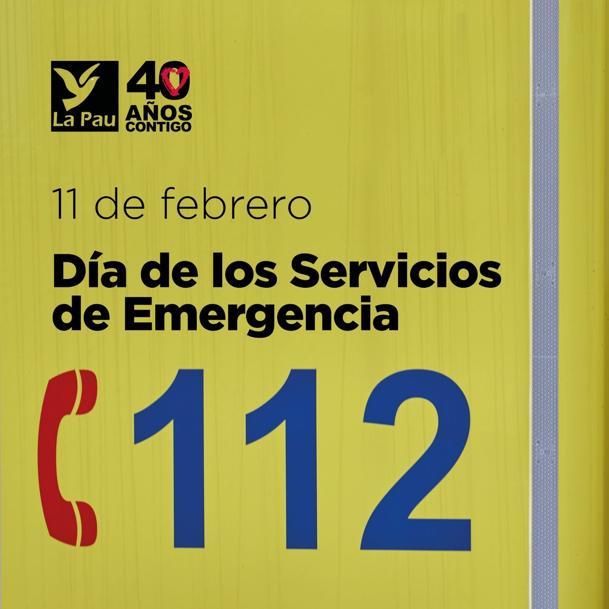 Hoy, 11 de febrero, es el día de los servicios de emergencia, un conjunto de equipos al servicio de las/os ciudadanas/os que permite salvar vidas y proporciona una primera asistencia en situaciones de riesgo de diversa índole 🕊️🚑

#gruplapau #40años #cooperativa #1983 #2023
