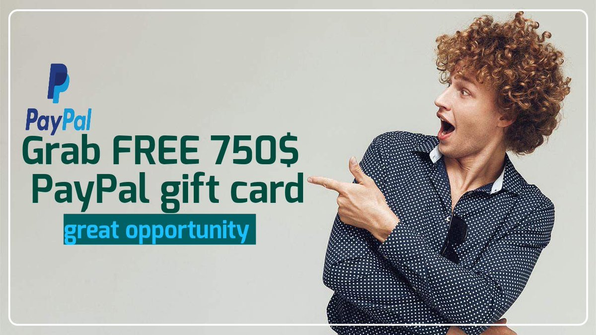 free paypal gift card offer for usa only
 Act Now for a $750 PayPal Gift Card! click here:shorturl.at/PRSUY
