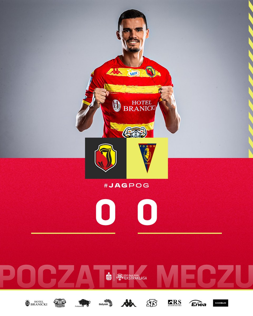 Jagiellonia1920's tweet photo. ⏱️ 1' Gramy❗️
________________________
@wojpodlaskie | @WBialystok | #JAGPOG 0:0 https://t.co/galO9UXvju