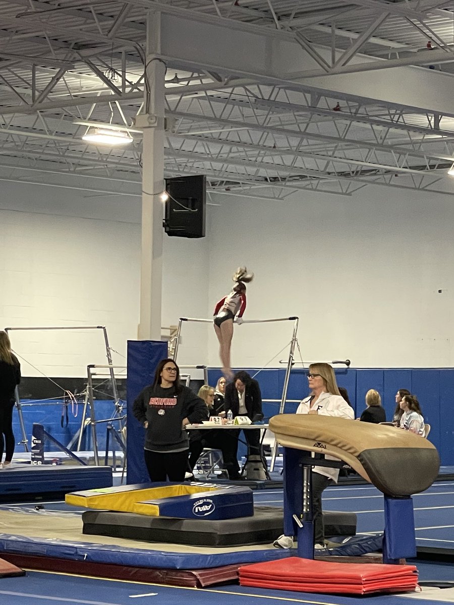 SpldngAthletics's tweet photo. Spaulding gymnasts, Camden Oulette, Sam Bishop &amp; Sara Boudreau competed in today’s  NHIAA championship! Great work ladies! Congratulations to Coach Annie and the girls on a job well done this season. https://t.co/k9o3L1qeC9