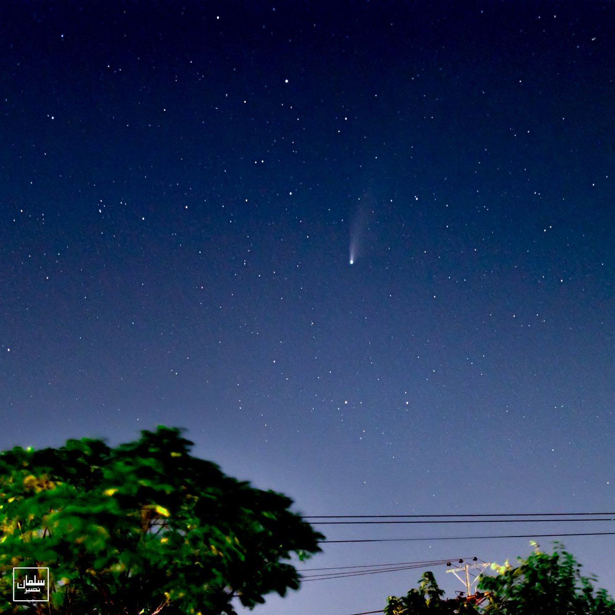 C/2022 E3 #cometZTF is still there but it's very small and not visible to the naked eye. For scale, #CometNeowise - comet of the century, is on the right that I captured in 2020. #Astrophotography