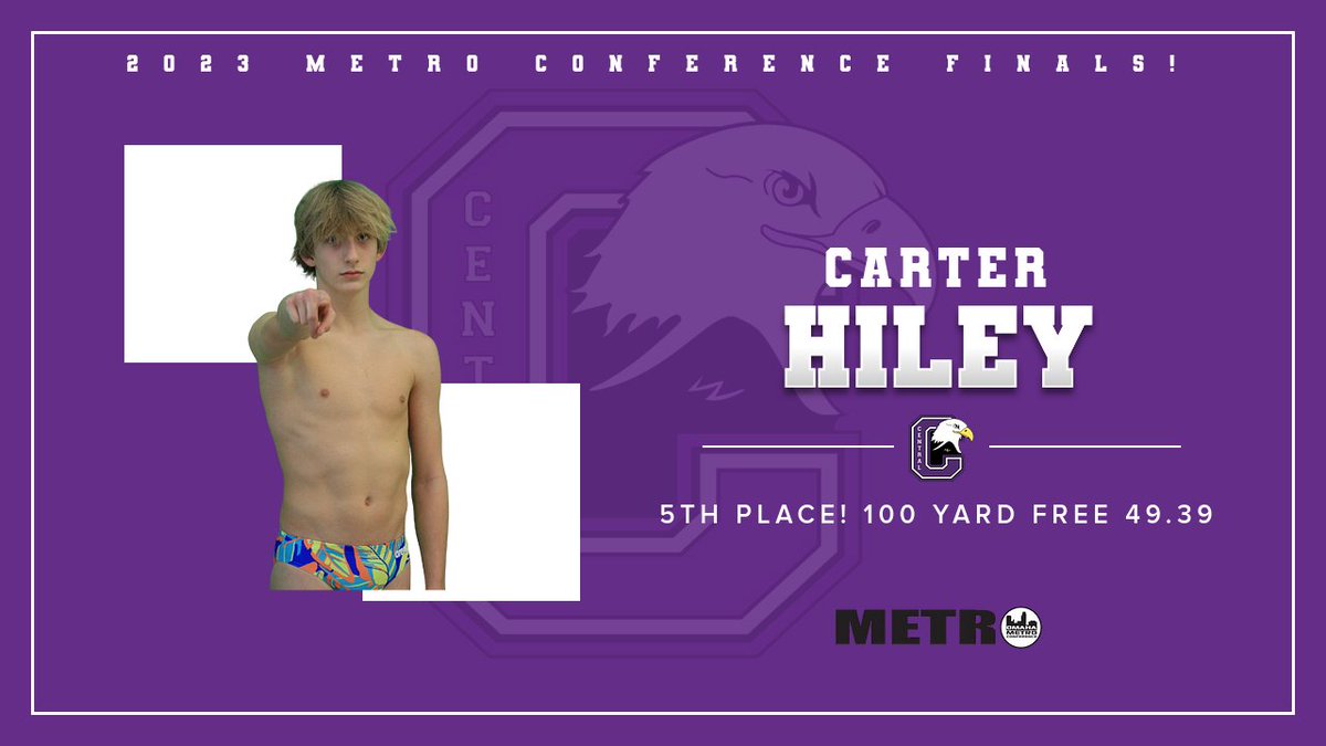 #CentralAthleticDepartment: How do you finish <a href="/OPSCentralHigh/">Central High School</a> Eagle Strong? Like Carter Hiley today at the 2023 Metro Conference Swim Finals! Seeded 8th in the 100 Free, finished 5th! 49.39! Let's go Carter!
 
#TheCentralEagleWay
#DowntownProud 
#OOOHAAAH

chsathletics.net