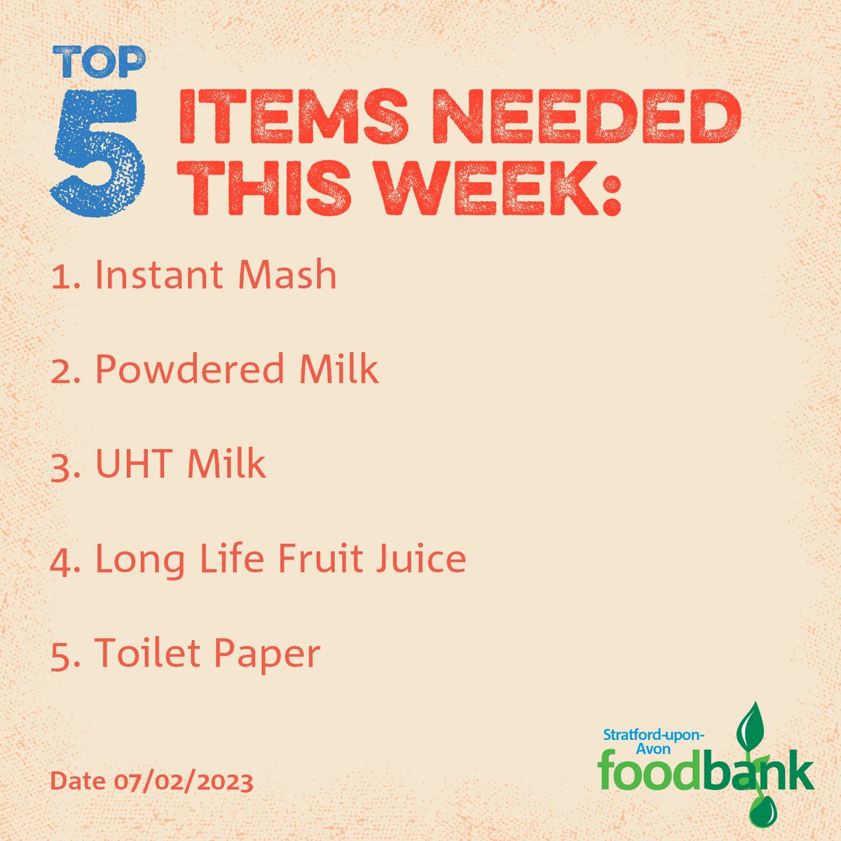 cheryltflavell's tweet photo. Please support @SOAFoodbank with essential items needed. @orbitgroup employees please donate at Greenhill Street reception. Thank you! https://t.co/gx6wyoMEjn