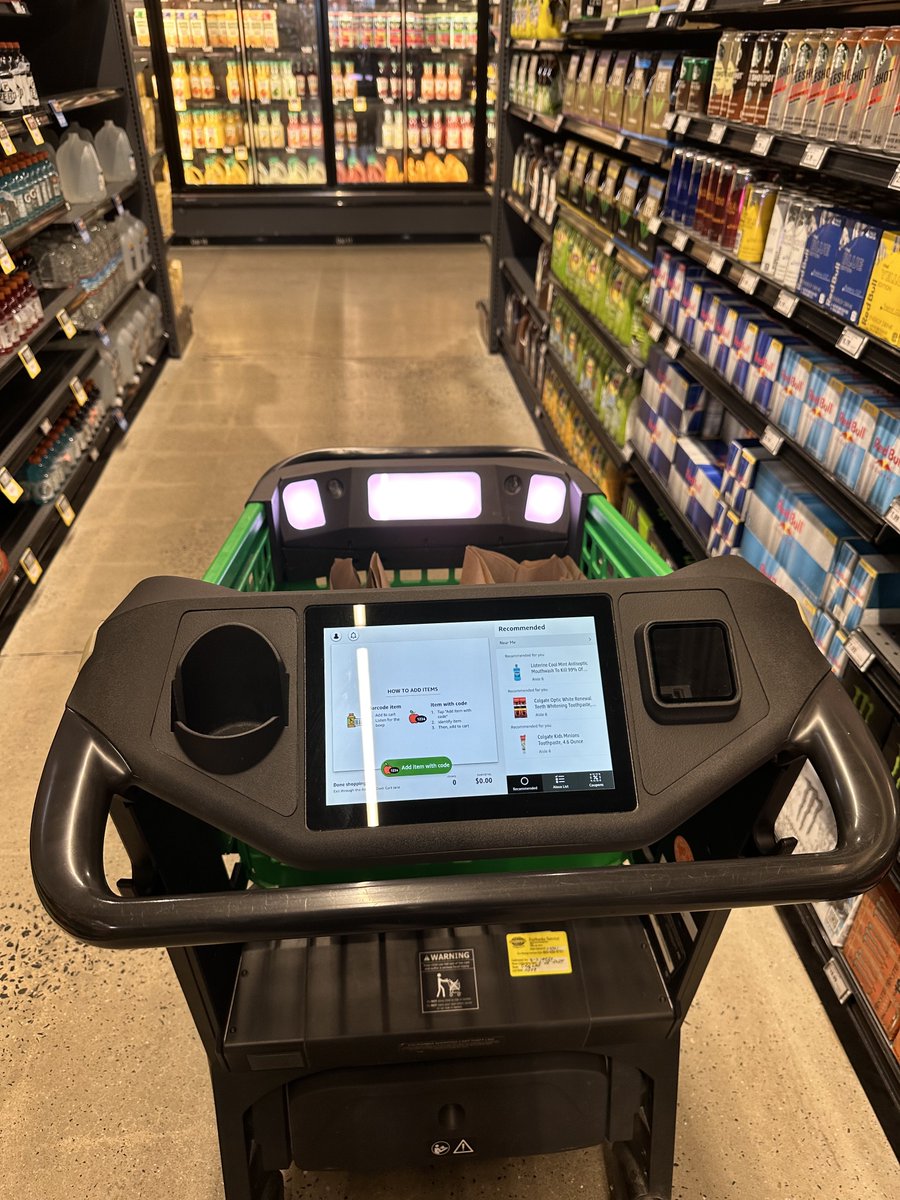 Jeff 💙 ️ on Twitter "Giving these Amazon Dash Carts a shot"