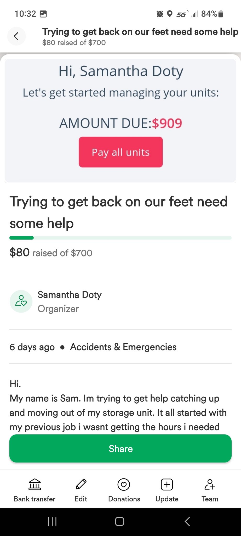 1 pic. Could really use some help and anything helps!!! https://t.co/HkpwOYToqX #needlepoint #donate #donations #GoFundMe #go #fund #me #help #storage #rentdue #overdue #anythinghelps https://t.co/7IlRA0guc0